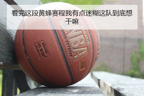 看完这段黄蜂赛程我有点迷糊这队到底想干嘛
